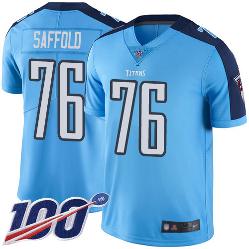 Tennessee Titans Limited Light Blue Men Rodger Saffold Jersey NFL Football #76 100th Season Rush Vapor Untouchable